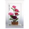 牡丹干花艺术品（不凋花）- 插花类，规格 50x30x21，桌摆、插花-高5朵、 富贵
